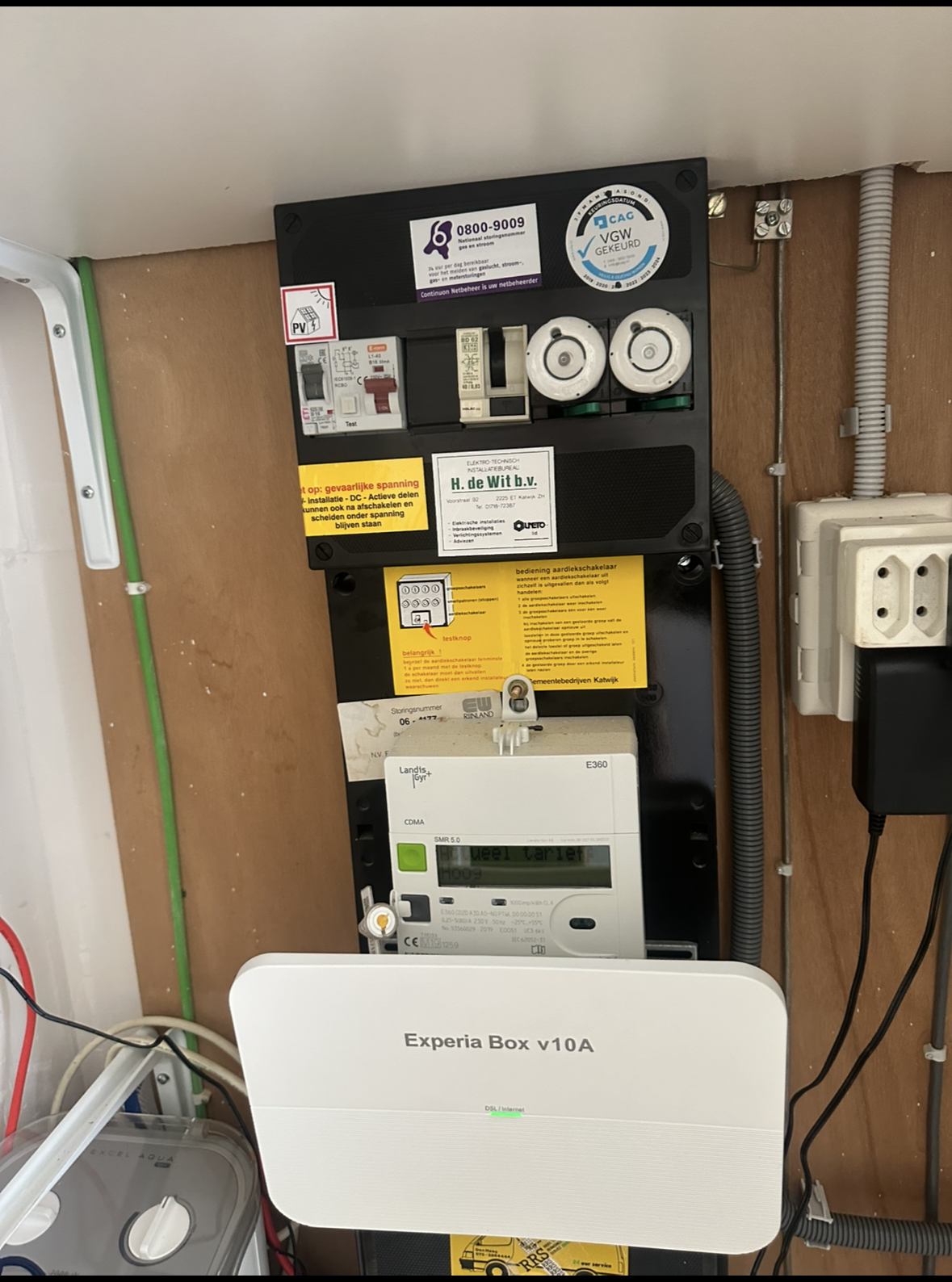 Technische kast na nettere indeling