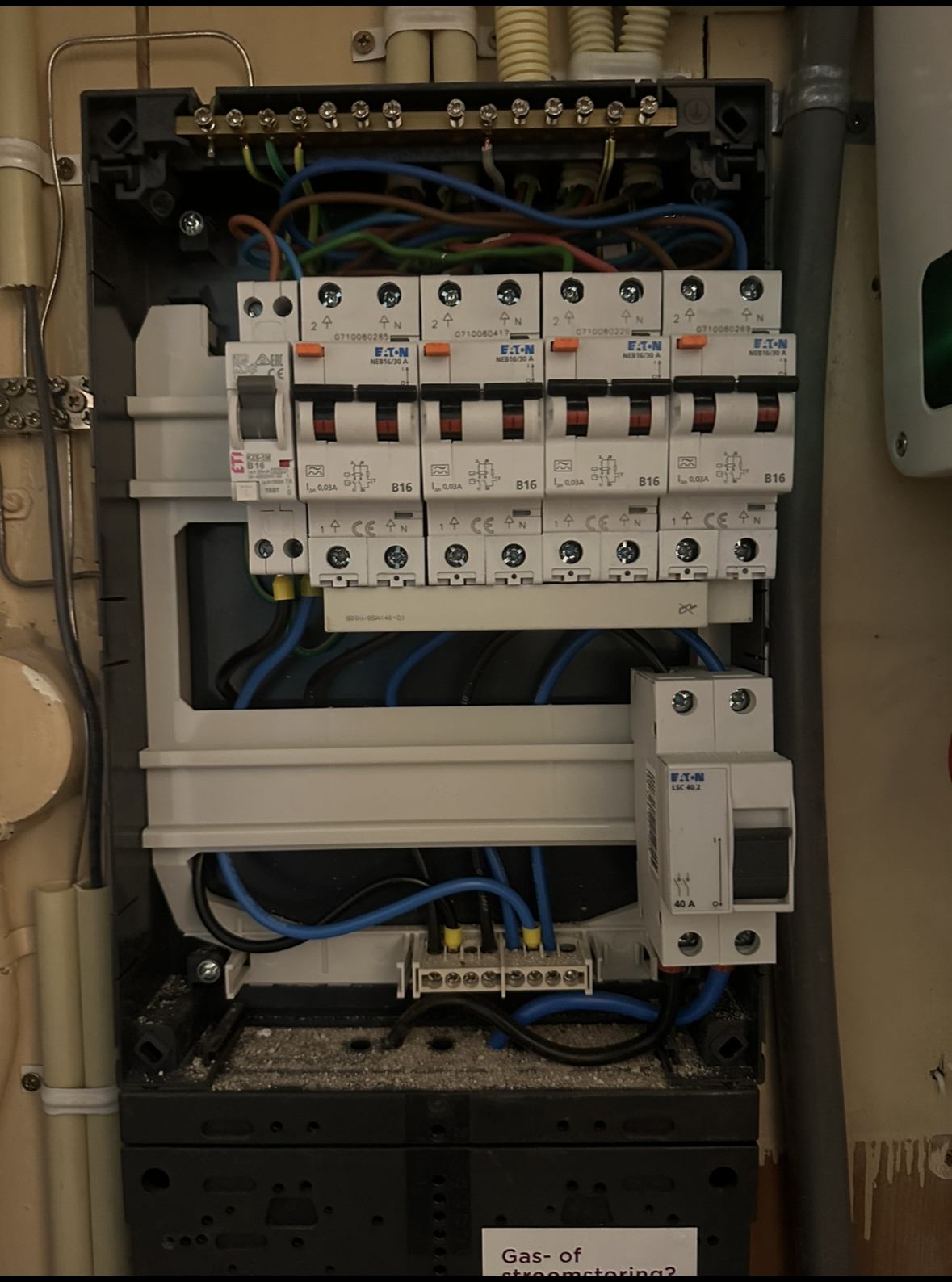 Technische kast voor herordening