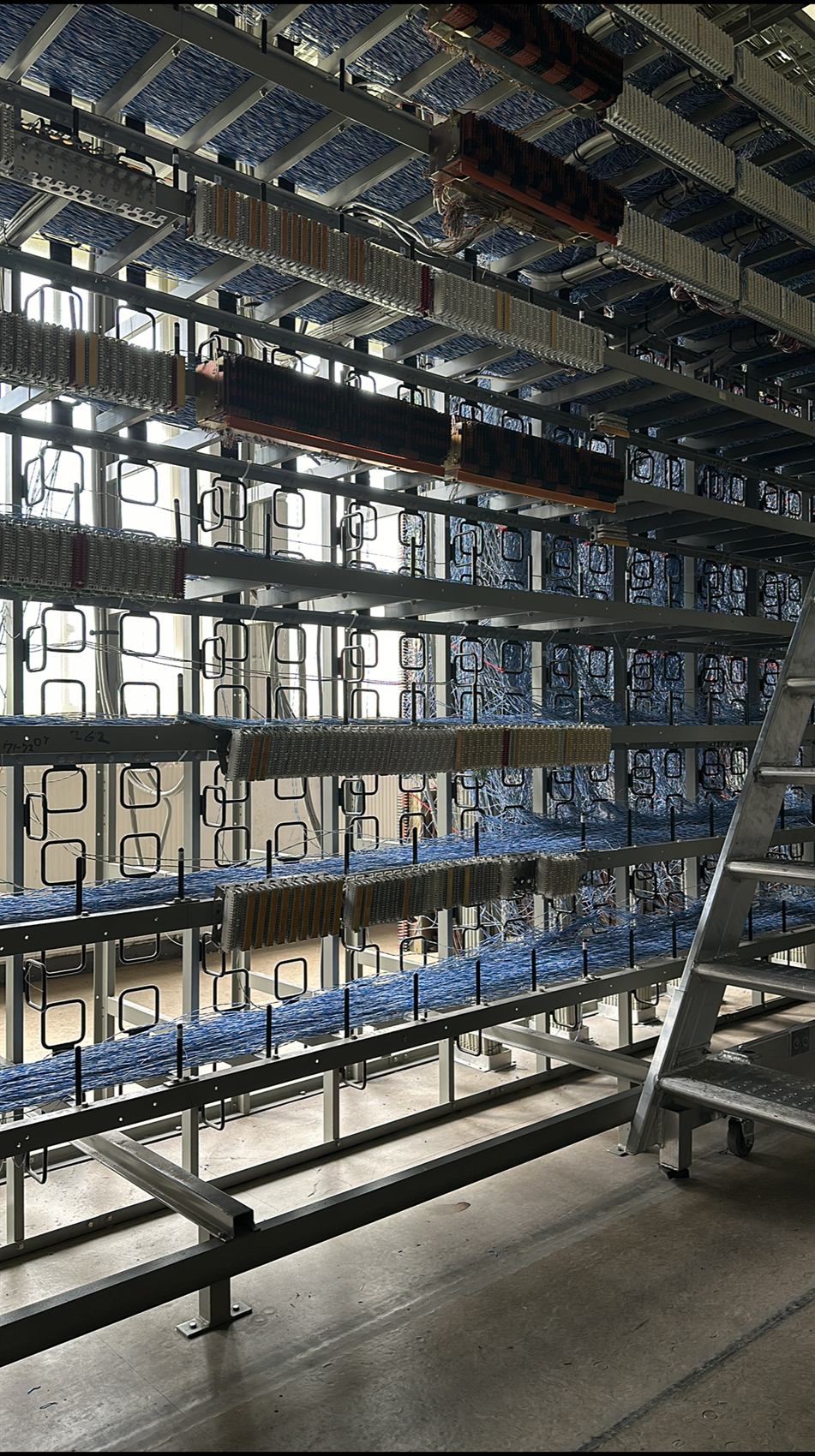 Structured network cable rack